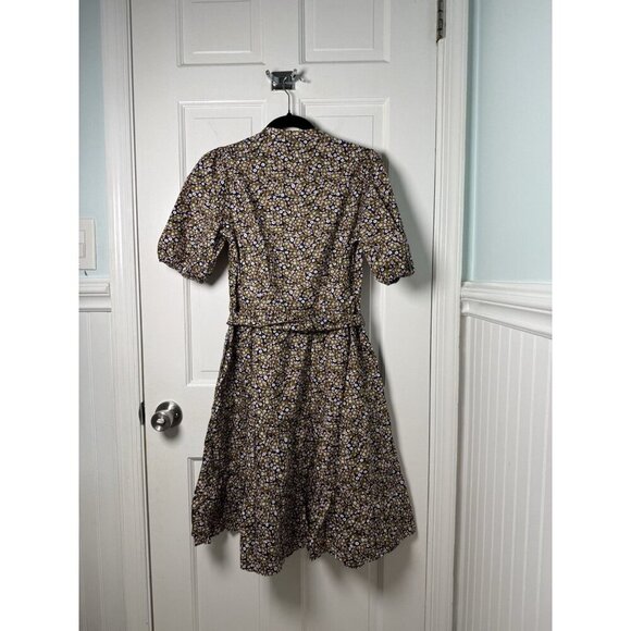 Boden Tiered Floral Paisley Print Tie Waist Shirtdress 6L DO346 NWT - Picture 9 of 14